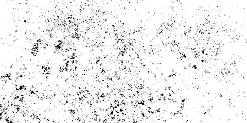 Black Distressed Grain Texture for Design Use on White Cement Base.Subtle grunge effect with rough dirty wall background and black and white grunge frame style.