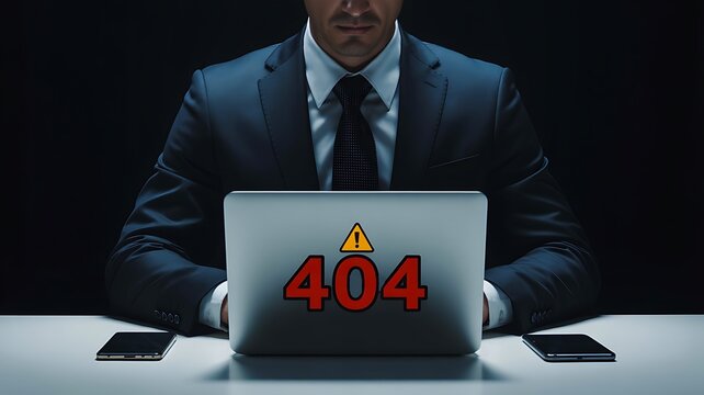 Website error 404 page not found concept
