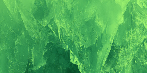 Green distressed concrete texture background with white scratches weathered stone surface using for minimalist website headers, botanical-themed designs. © Daiyan