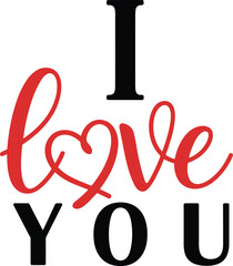 Romantic love message with heart on white background