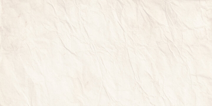 Vintage crumpled parchment paper texture background with off white stains and weathered deal for scrapbooking, historical document mockup.