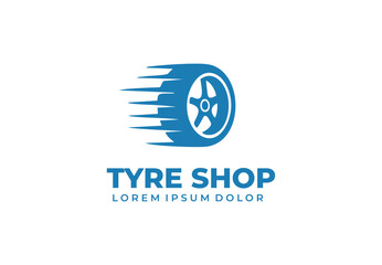 Tire car concept logo design for your branding and identity