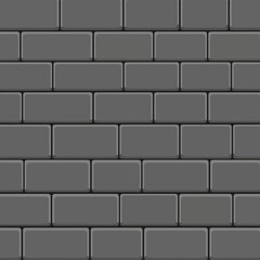 Obraz premium Seamless Dark Grey Brick Wall Texture Background Pattern For Modern Design Concepts