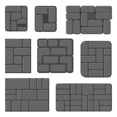 Seamless Stone Wall Pavement Textures For Game Design And Architectural Projects