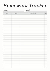 Homework Tracker