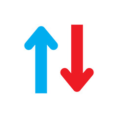 Up Down Arrow Icon PNG with Transparent Background