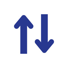 Up Down Arrow Icon PNG with Transparent Background