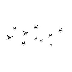 Flying Mosquito Illustration