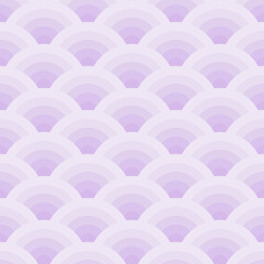 Seamless pattern of waves with gradient purple color