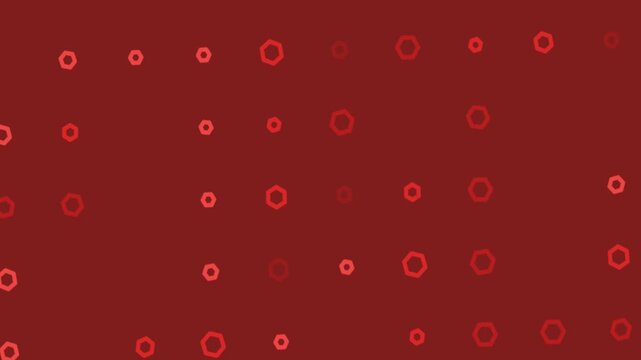 Red Hexagon Pattern Background Animation