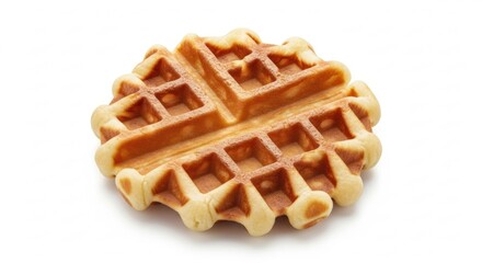 waffles isolated on white