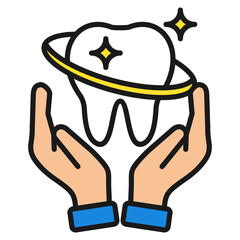 Dental Hygiene Icon For Design Elements
