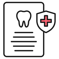 Dental Insurance Icon For Design Elements