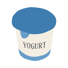 カップのヨーグルトのイラスト