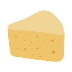 カットされたチーズのイラスト