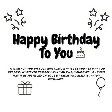 Happy Birthday Greeting Cards Collection with Festive Illustrations and Inspirational Quotes