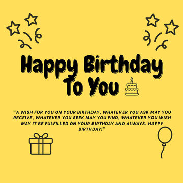 Happy Birthday Greeting Cards Collection with Festive Illustrations and Inspirational Quotes