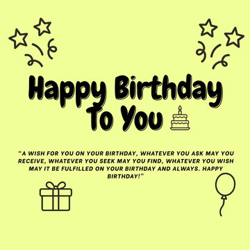 Happy Birthday Greeting Cards Collection with Festive Illustrations and Inspirational Quotes