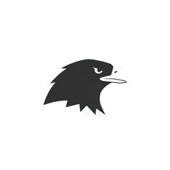 Obraz premium Stylized Eagle Head Profile Illustration