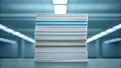 A Stack of Medical Journals and Research Papers, Gigapixel Standard v2 4x