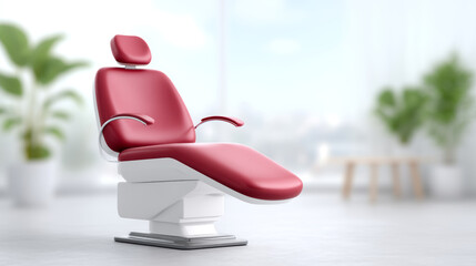 Comfort radiates from this dental chair, ready for patient care
