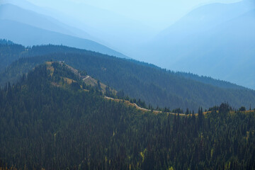 Fototapeta premium Misty mountain landscape