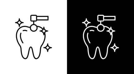 Tooth Cleaning Icon For Design Elements