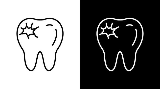 Tooth Decay Icon For Design Elements