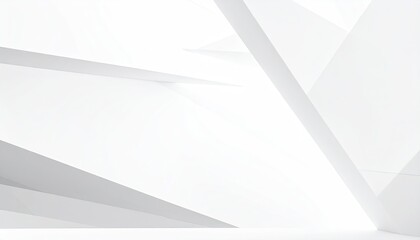 Clean, abstract, geometric architecture with sharp, intersecting planes and shadows