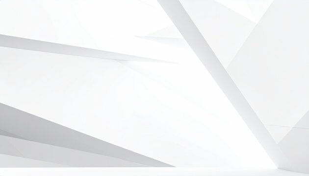 Clean, abstract, geometric architecture with sharp, intersecting planes and shadows