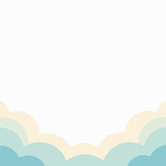 Obraz premium Abstract overlapping shapes gradient vector illustration