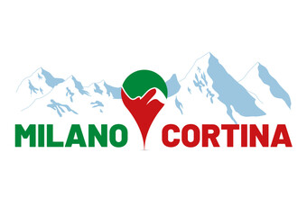 Naklejka premium MILANO CORTINA ITALY