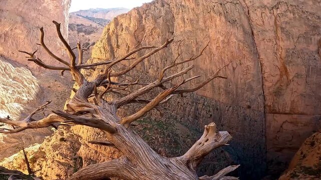 Passage Berber in  Taghia village in the Moroccan High Atlas Mountains