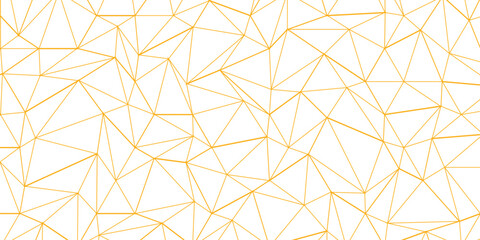 Abstract of simple GOLD line triangle pattern geometric background .white background creative and geometric shape with white luxury pattern .GOLDENand white geometric background with low poly triangle © Roadmap vector