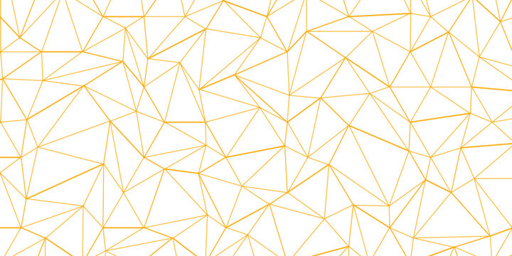 Abstract of simple GOLD line triangle pattern geometric background .white background creative and geometric shape with white luxury pattern .GOLDENand white geometric background with low poly triangle