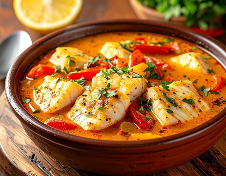 Moqueca Capixaba mit Fisch und Gem&uuml;se