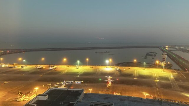  macau airport from a high vantage point
