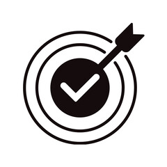 Target achieved with arrow