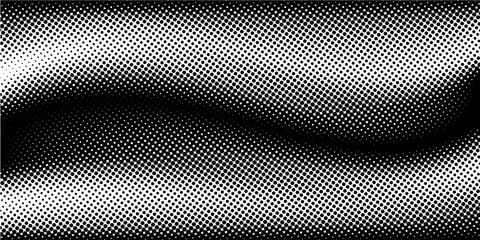 fun beautiful black and white shadow halftones retro pop art funky urban colorful comic book. Dotted halftone gradient texture. Vanishing polka dot background. Repeating dots gradation pattern backgro