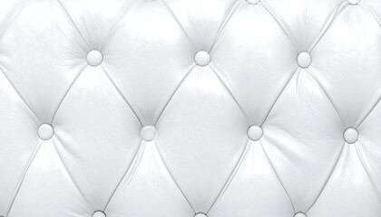 Fototapeta premium Elegant White Tufted Upholstery Texture for Luxurious Backgrounds and Designs.