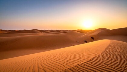 Sanfte Sandd&uuml;nen bei Sonnenuntergang