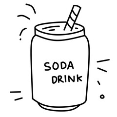 Soda Drink Doodle