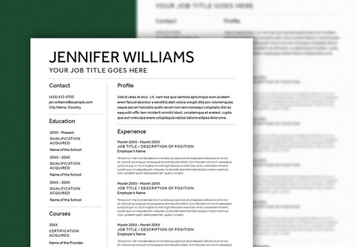 Clean and Minimal Resume