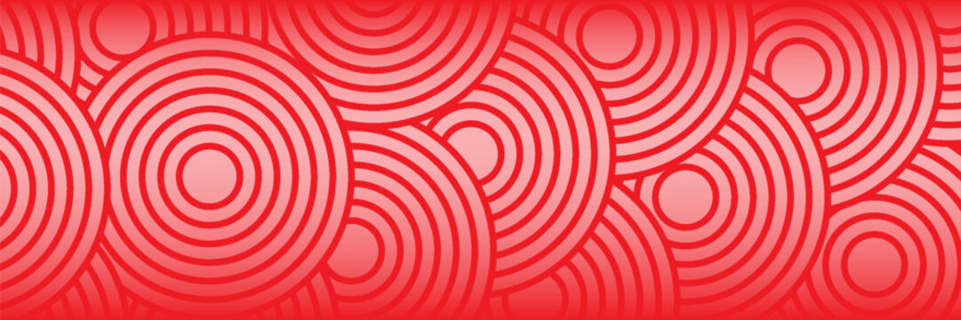 Abstract Red Gold Lines Round Shape Luxury Pattern Background, white and gold background round shape. vector