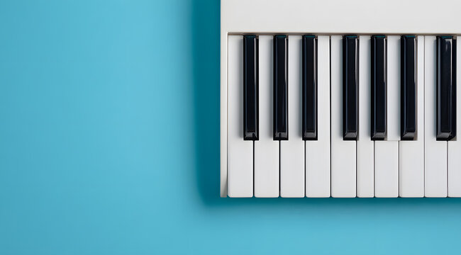 piano keyboard close up