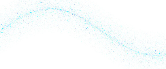 Blue splash effect isolated on transparent background