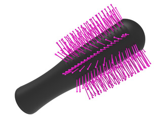 black and pink png comb