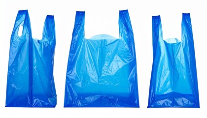 plastic bags isolated on white background