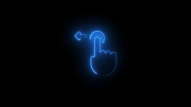 Glowing Blue Reload on Black Background with Arrow
