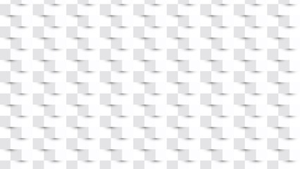 Abstract White Wall Block Pattern Background with Soft Shadow